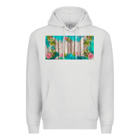 Dove Grey western floral  license plate template Premium Hoodie - BarkalooDesign