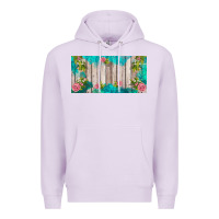 Lilac western floral  license plate template Premium Hoodie - BarkalooDesign