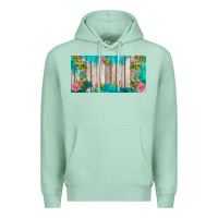 Seafoam western floral  license plate template Premium Hoodie - BarkalooDesign