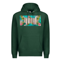 Sports Green western floral  license plate template Premium Hoodie - BarkalooDesign