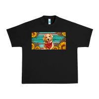 Black golden retriever license plate Urban Heavy Tee - Artiststas