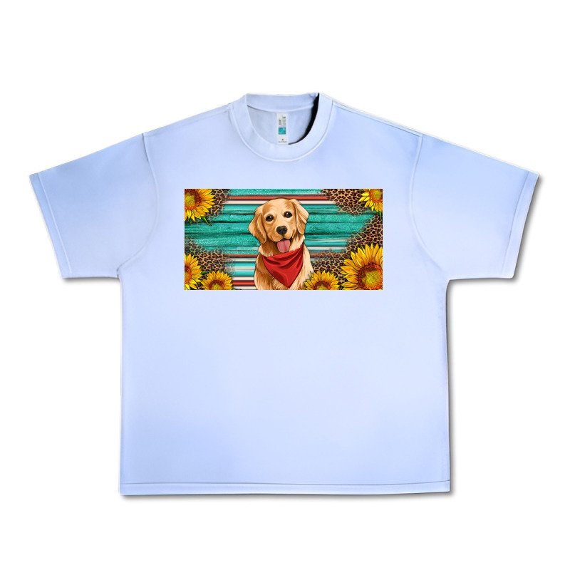 Golden Retriever License Plate Urban Heavy Tee by Artiststas | Teevron