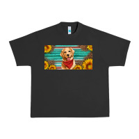Pigment Black golden retriever license plate Urban Heavy Tee - Artiststas