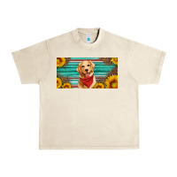 Sandshell golden retriever license plate Urban Heavy Tee - Artiststas