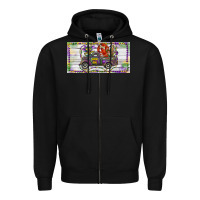 Black Mardi Gras Truck And Fleur De Lis Crawfish Zipper Hoodie - RanaPortraitStore