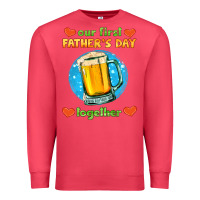 Cardinal our first father's day together and beer Premium Sweatshirt - HRA Design Shop