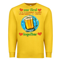 Lemon our first father's day together and beer Premium Sweatshirt - HRA Design Shop