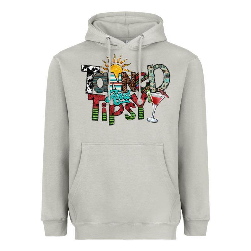Tanned And Tipsy Heavyweight Hoodie by SublimationCraftShop | Teevron
