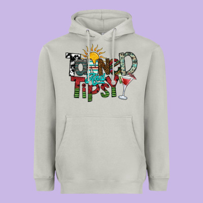 Tanned And Tipsy Heavyweight Hoodie Designed By Sublimationcraftshop