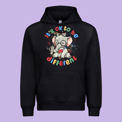 It's Ok To Be Different Urban Hoodie Designed By Maliassmallbusiness