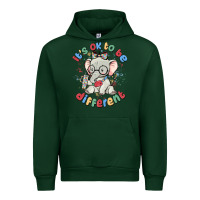 Forest Green it's ok to be different Urban Hoodie - MaliasSmallBusiness