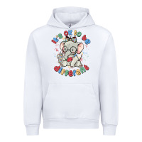 White it's ok to be different Urban Hoodie - MaliasSmallBusiness