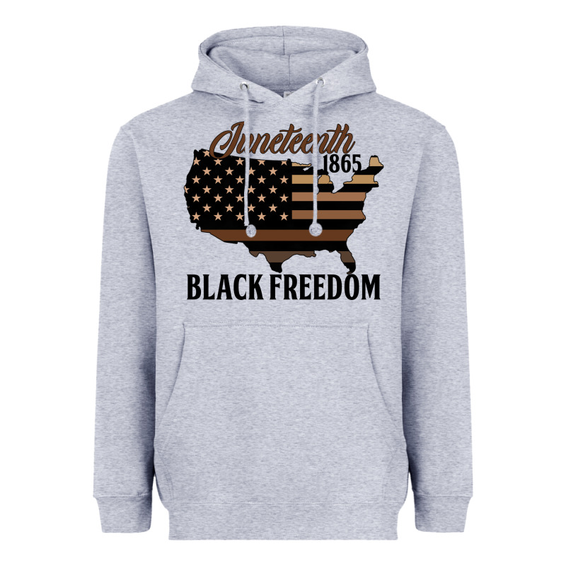 Juneteenth 1865 Black Freedom Heavyweight Hoodie by HRA Design Shop | Teevron