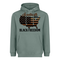 Sage juneteenth 1865 black freedom Heavyweight Hoodie - HRA Design Shop
