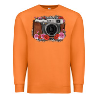 Carrot rose grey leopard vintage camera Premium Sweatshirt - FaDigitalArtStudio