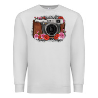 Dove Grey rose grey leopard vintage camera Premium Sweatshirt - FaDigitalArtStudio