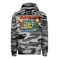 Slate Camo Softball Makes Me Happy You, Not So Much Premium Hoodie - LillyAllenDesigns