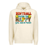 Tofu Softball Makes Me Happy You, Not So Much Premium Hoodie - LillyAllenDesigns
