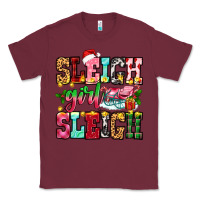 Burgundy sleigh girl sleigh Classic Tee - Zillion Design Studio