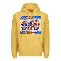Antique Gold American gnomes Premium Hoodie - AdoDesignShop