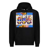 Black American gnomes Premium Hoodie - AdoDesignShop