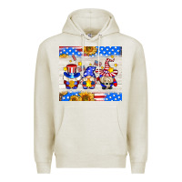 Oatmeal Heather American gnomes Premium Hoodie - AdoDesignShop