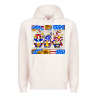 Pale Pink American gnomes Premium Hoodie - AdoDesignShop