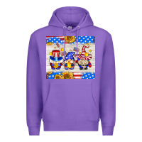 Purple American gnomes Premium Hoodie - AdoDesignShop