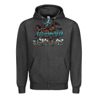 Charcoal Heather the world needs more cowboys Zipper Hoodie - Zillion Design Studio