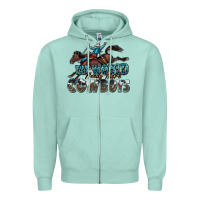 Seafoam the world needs more cowboys Zipper Hoodie - Zillion Design Studio