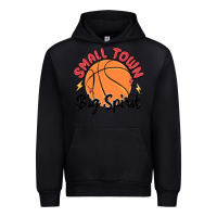 Black small town big spirit Urban Hoodie - MaliasSmallBusiness