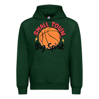 Forest Green small town big spirit Urban Hoodie - MaliasSmallBusiness