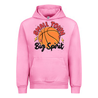 Fuchsia Pink small town big spirit Urban Hoodie - MaliasSmallBusiness
