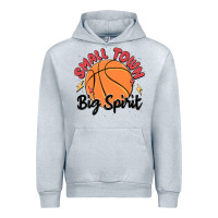 Heather Grey small town big spirit Urban Hoodie - MaliasSmallBusiness