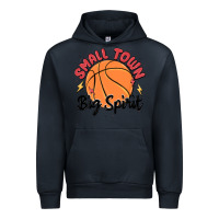 Navy small town big spirit Urban Hoodie - MaliasSmallBusiness