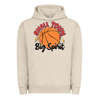 Pigment French Oak small town big spirit Urban Hoodie - MaliasSmallBusiness