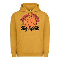 Pigment Peanut Butter small town big spirit Urban Hoodie - MaliasSmallBusiness