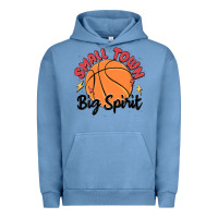 Pigment Pebble Blue small town big spirit Urban Hoodie - MaliasSmallBusiness