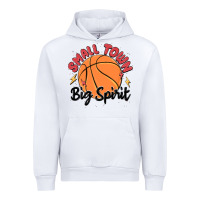 White small town big spirit Urban Hoodie - MaliasSmallBusiness