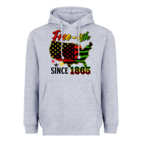 Heather Grey free ish since 1865 Heavyweight Hoodie - HRA Design Shop