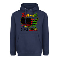 Navy free ish since 1865 Heavyweight Hoodie - HRA Design Shop