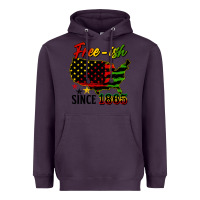 Plum free ish since 1865 Heavyweight Hoodie - HRA Design Shop
