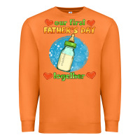 Carrot our first father's day together and baby bottle Premium Sweatshirt - HRA Design Shop