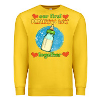 Lemon our first father's day together and baby bottle Premium Sweatshirt - HRA Design Shop