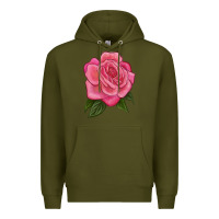 Army Green queen of elegance Premium Hoodie - LillyAllenDesigns