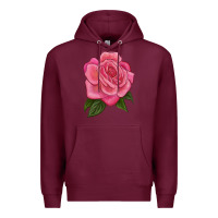 Burgundy queen of elegance Premium Hoodie - LillyAllenDesigns