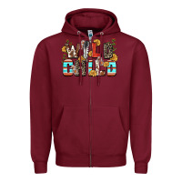 Burgundy wild child Zipper Hoodie - Zillion Design Studio