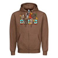 Chestnut wild child Zipper Hoodie - Zillion Design Studio
