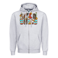 Heather Grey wild child Zipper Hoodie - Zillion Design Studio