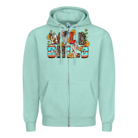 Seafoam wild child Zipper Hoodie - Zillion Design Studio